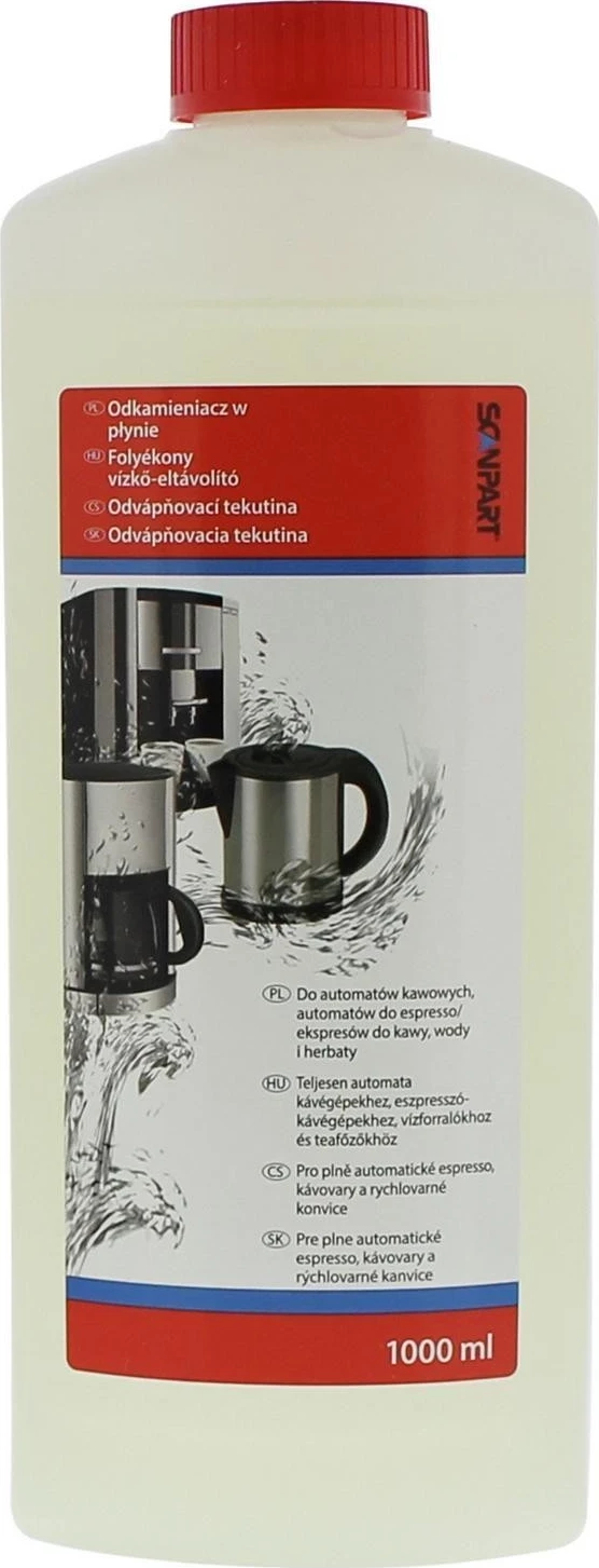 Pastralec vodnega kamna za kavni aparat in kuhalnik Scanpart, 1 L, prozoren