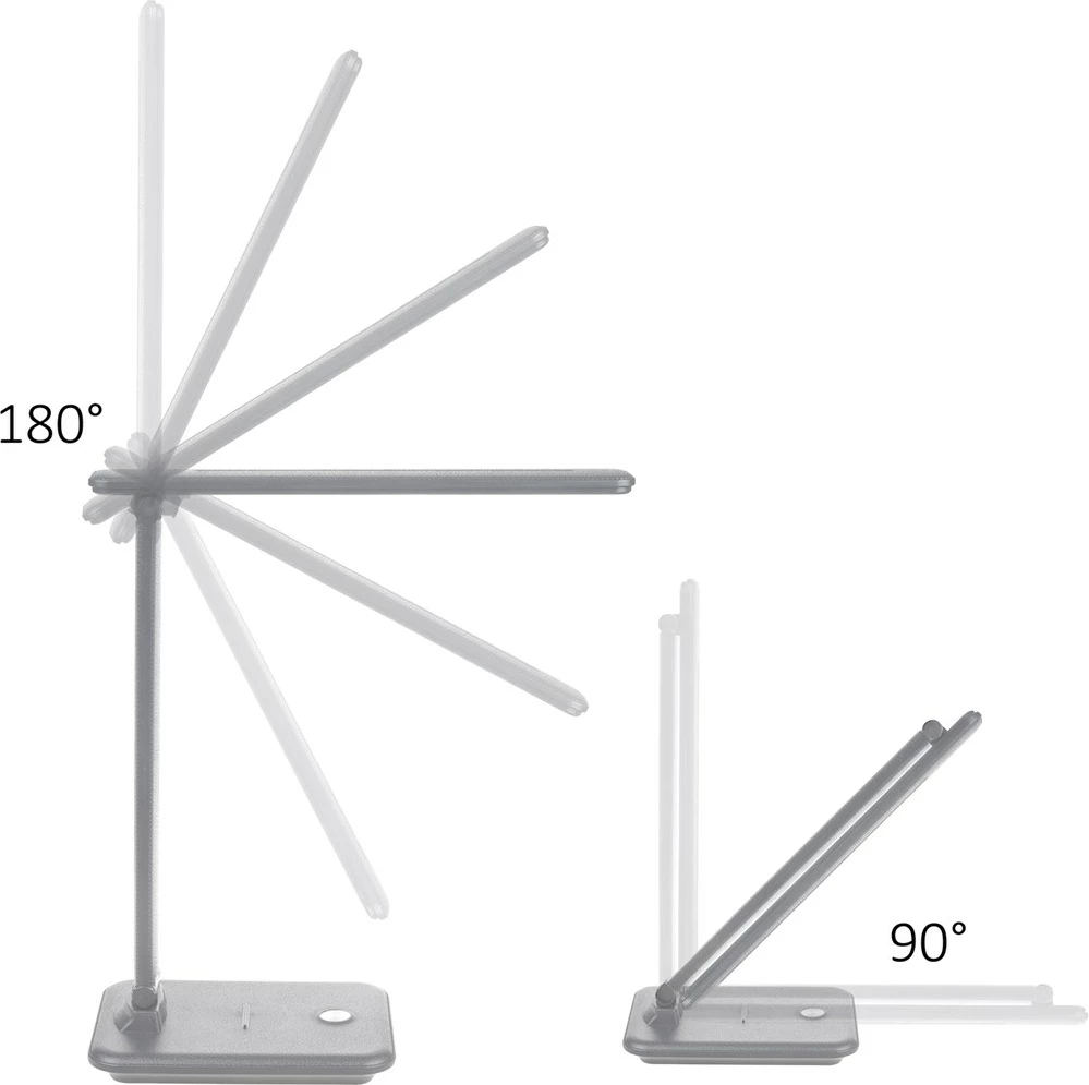 Namizna LED svetilka, zložljiva, 9 W, bela Maclean MCE614W