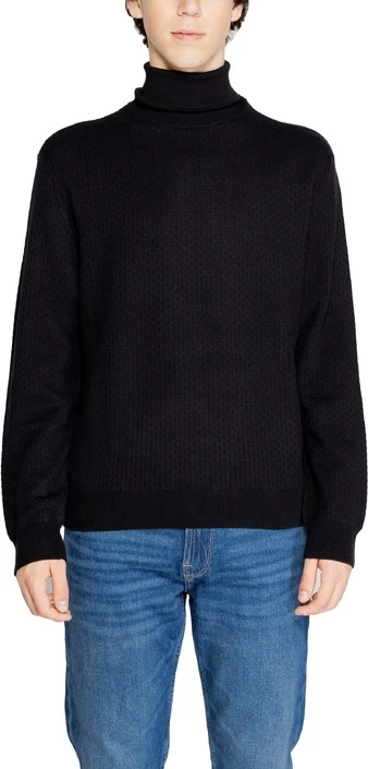 Pletenina za moške Armani Exchange, črna
