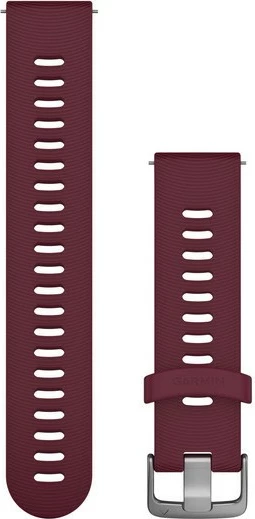 Silikonski pašček za smartwatch Garmin 010-11251-1C, 20 mm, rjav