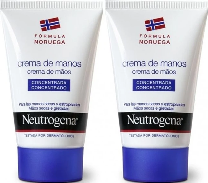 Koncentriran krem za roke Neutrogena Double Hand Cream, 2x50 ml