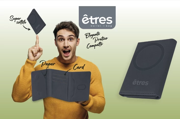 Pametna denarnica Etres Smart Wallet Classic, rdeča