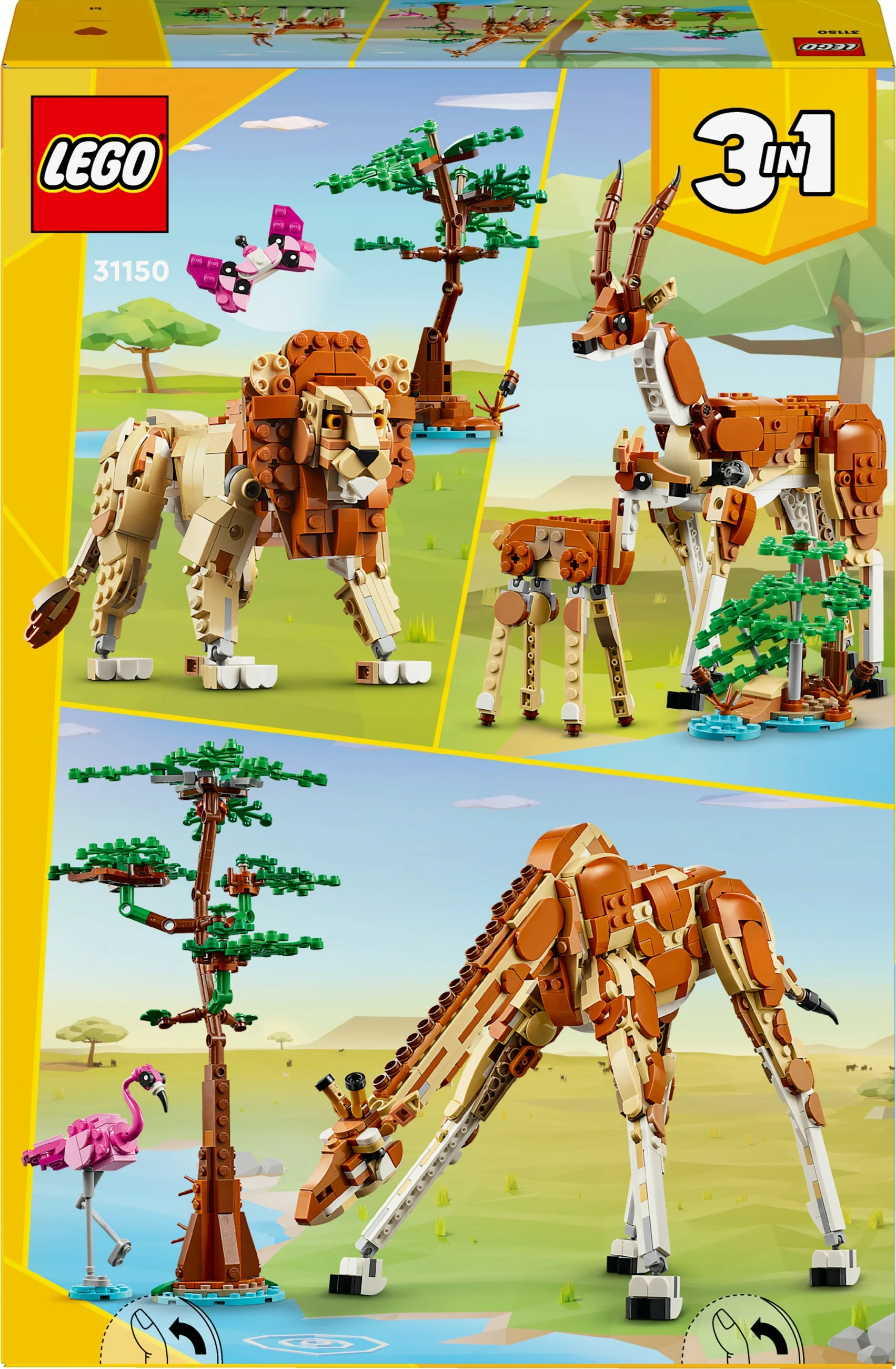 Set za gradnjo LEGO Creator 3in1 31150, 780 kosov, večbarven