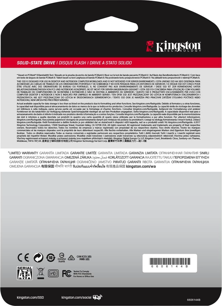 SSD Kingston A400, 2,5'', 960 GB, Serial ATA III