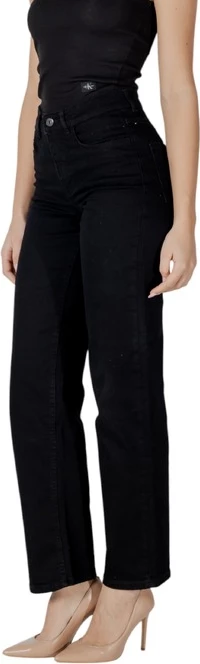 Ženske jeans hlače Ichi, črne