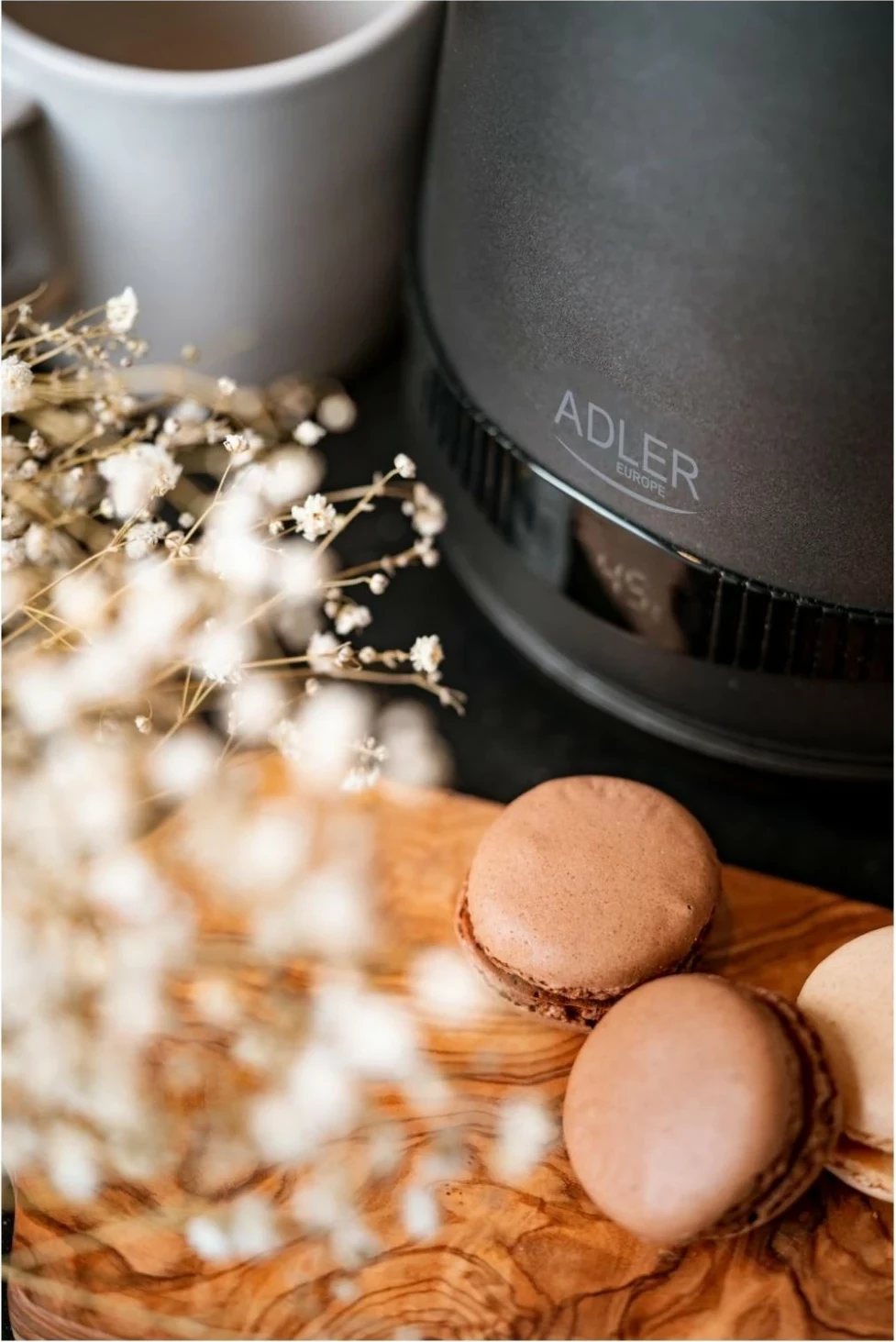 Električna kuhalnik za vodo, 1,7 L, 2200 W, siva - Adler AD 1295