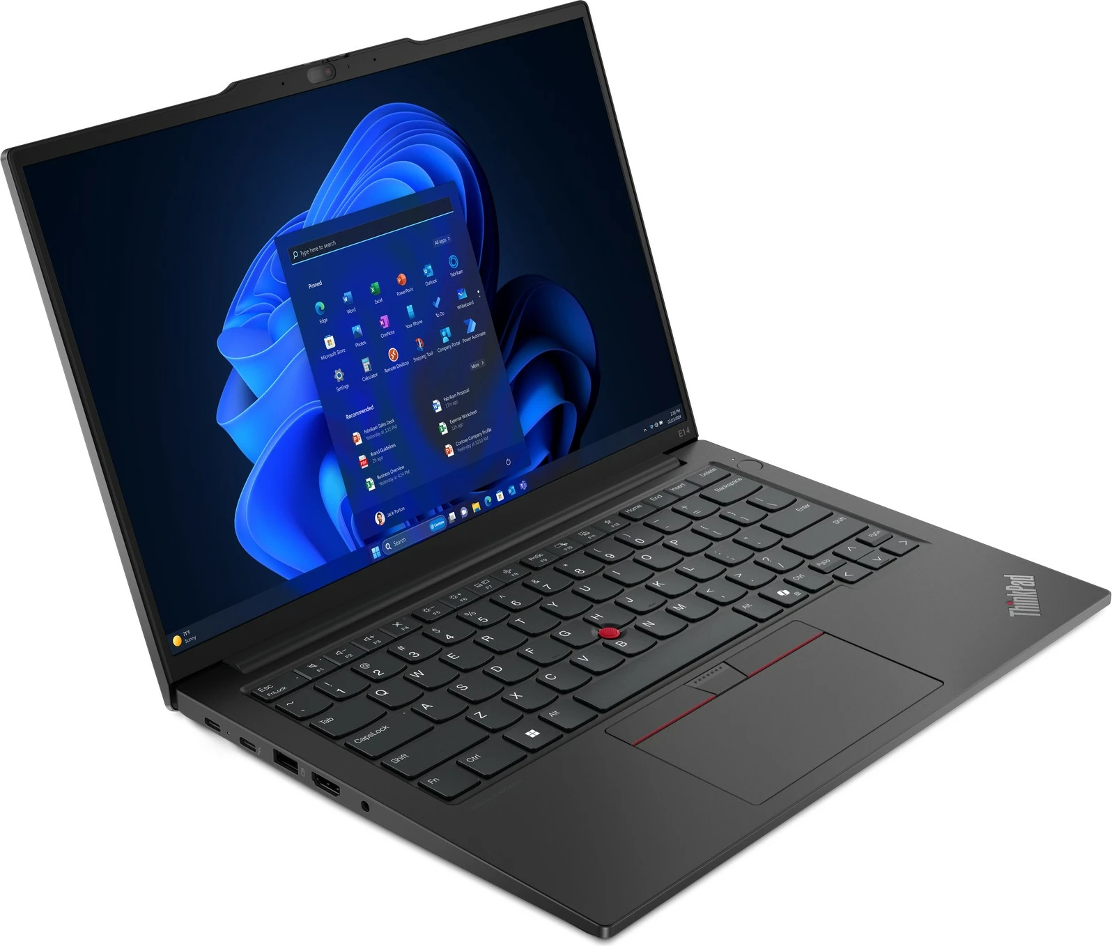 Prenosnik Lenovo ThinkPad E14 Gen 6, Intel Core Ultra 7, 16 GB RAM, 512 GB SSD, črn
