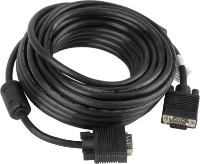 VGA kabel Lanberg CA-VGAC-10CC-0100-B, 10 m, črn