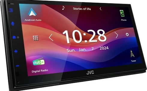 Multimedijski predvajalnik 6,8" JVC KW-M595DBT, Bluetooth, Apple CarPlay, Android Auto, črn