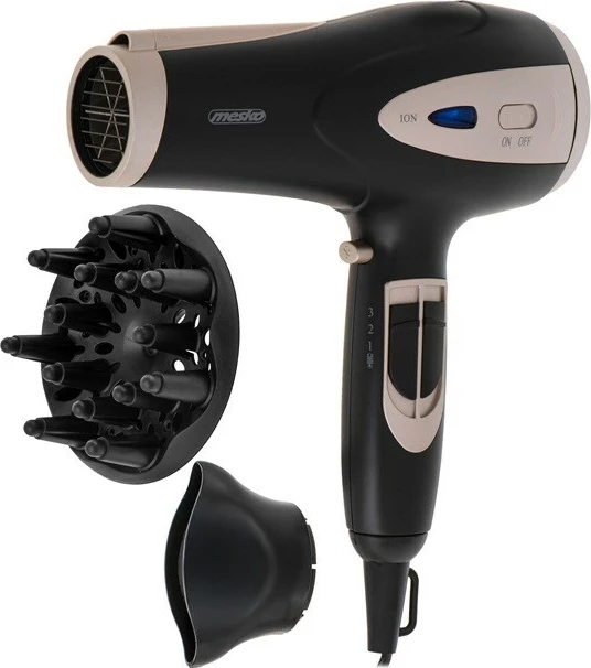 Sušilec za lase Adler MS 2287, 2400 W, črn/šampanj