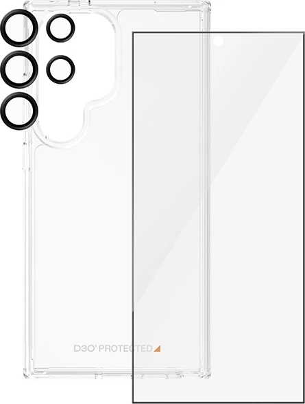 Zaščitni komplet 3-v-1 PanzerGlass za Samsung Galaxy S24 Ultra, prozoren