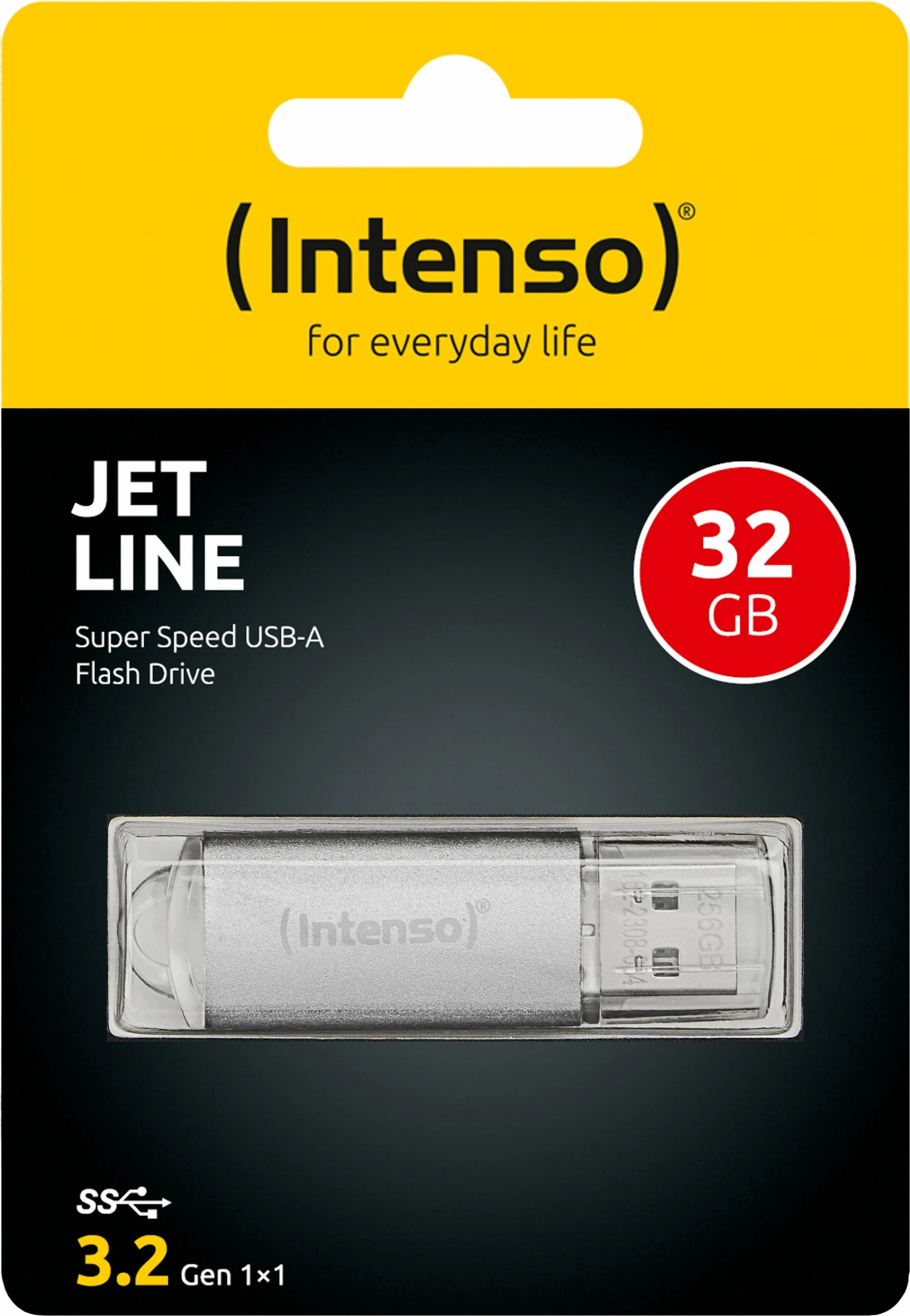 USB ključek Intenso Jet Line 32GB, USB 3.2, srebrn