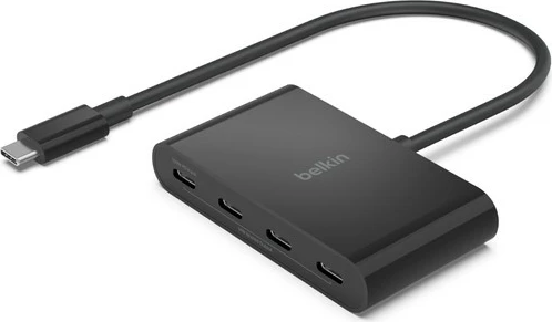 USB-C hub Belkin AVC018BTBK, 4 porti, 10 Gbps, 100 W, črn