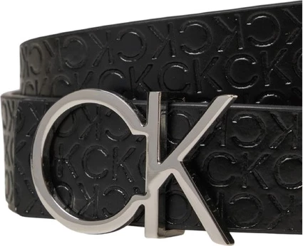 Eleganten ženski pas Calvin Klein, črn