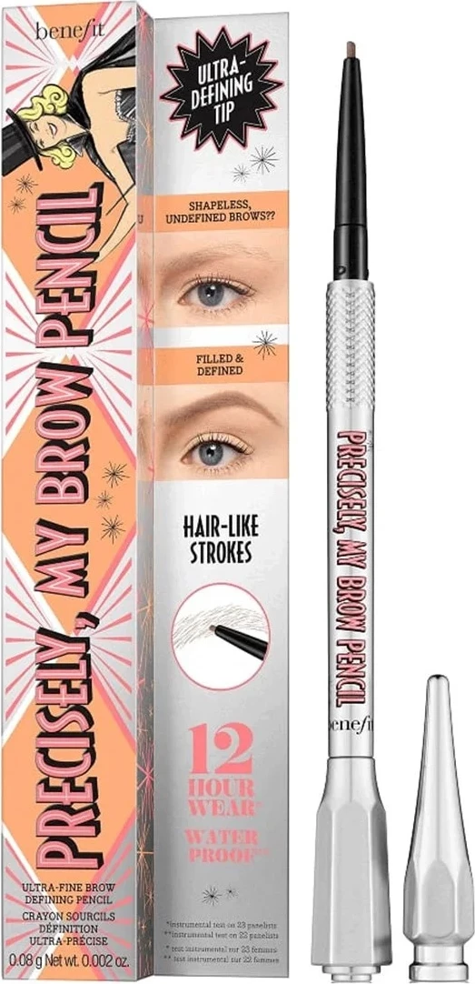 Precizen svinčnik za obrvi Precisely My Brow Pencil 5 Warm Black-Brown, Benefit, 0.08 g