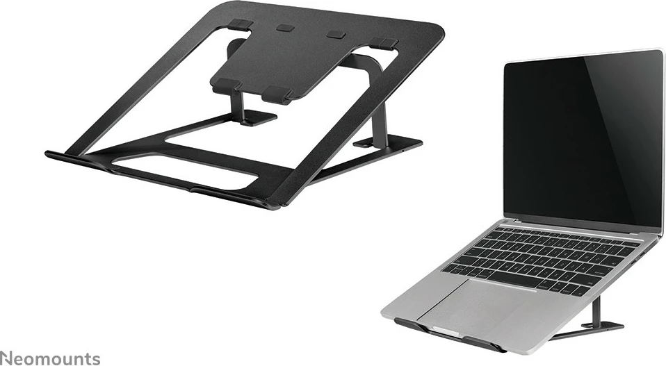 Stojalo za prenosnik Newstar Neomounts NSLS085BLACK, aluminij, 10–17", črno Stojalo za prenosnik Newstar Neomounts NSLS085BLACK, aluminij, 10–17", črno