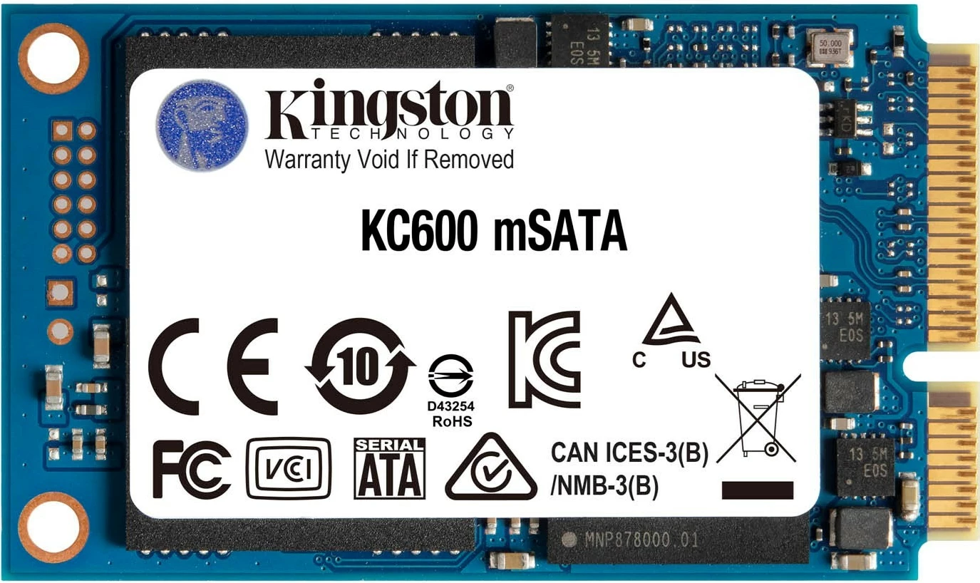 SSD Kingston KC600, 1024 GB, mSATA, modra
