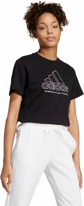 Majica za ženske adidas, črna