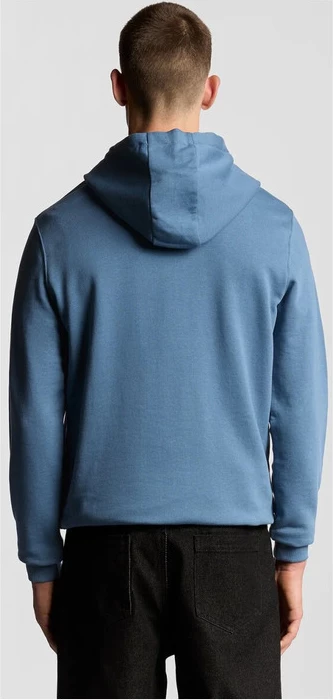Pulover s kapuco, svetlo moder, Lyle & Scott, za moške