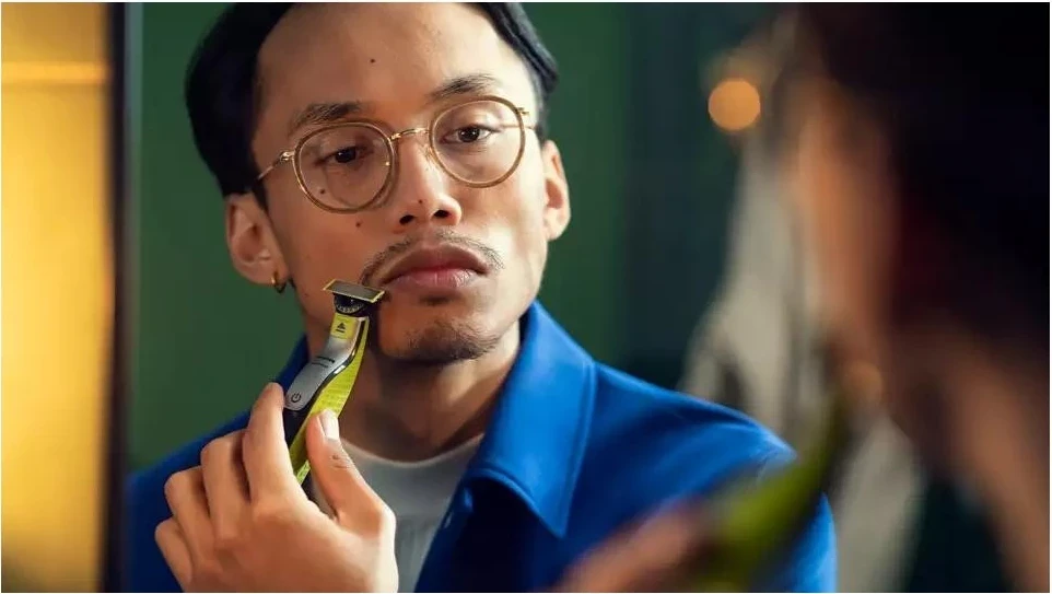 Rezervni rezili za prirezovalnik Philips OneBlade QP440/50, 4 kosi, zelen