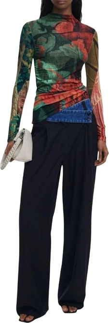 Ženski pulover Desigual, zelen