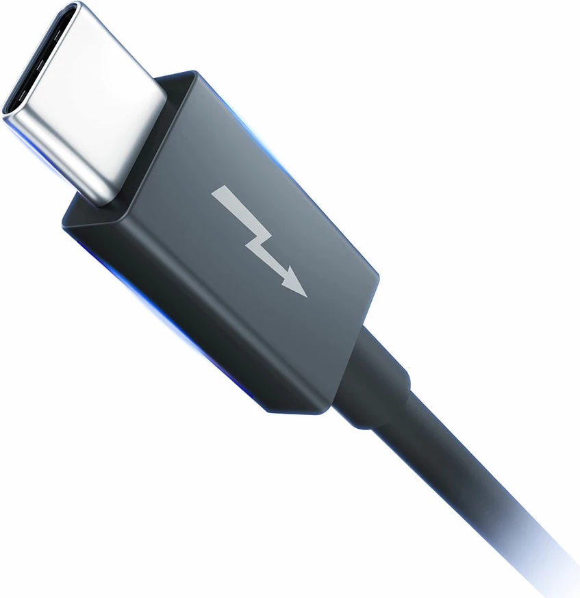 Kabel Thunderbolt USB4, 1 m, 240 W, USB-C na USB-C — Hyper 3mk, črn