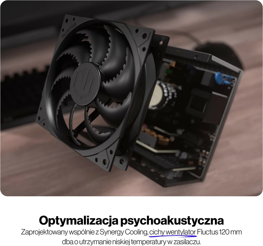 Napajalnik 750W, 80 PLUS Gold, modularen, črn Endorfy Supremo FM6