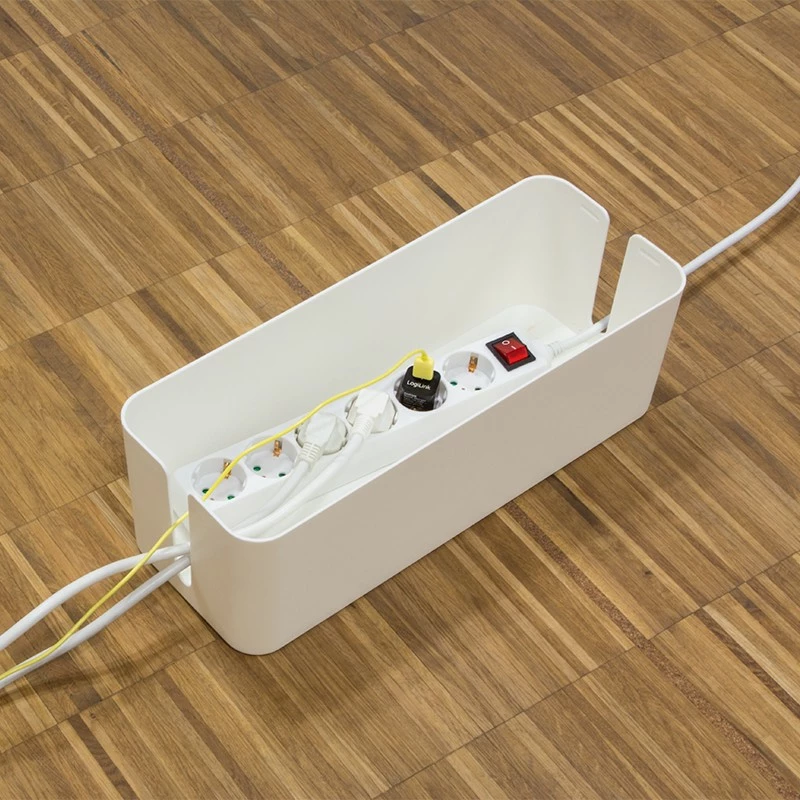 Krmilna/organizacijska škatla za kable LogiLink KAB0063, plastika, bela