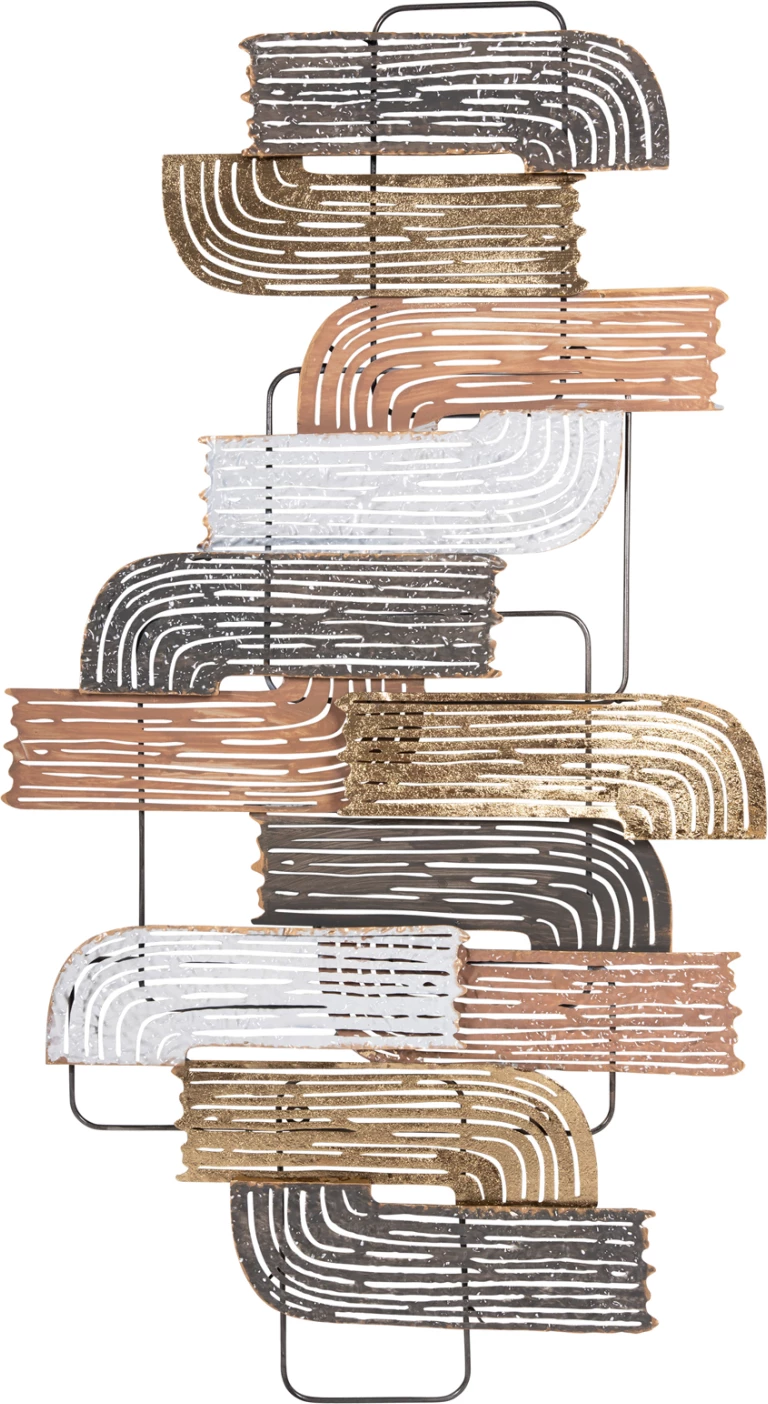 Stenska dekoracija FH4206 kovinska v različnih barvah 58x4x109 cm