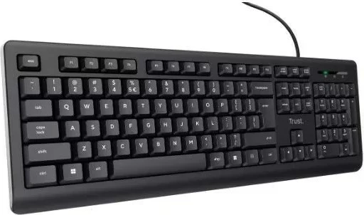 Uveljavljen USB QWERTY (US) Tastatura Trust Basics, črna
