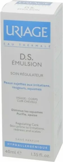 Regeneracijska emulzija za kožo Uriage DS, unisex 40 ml