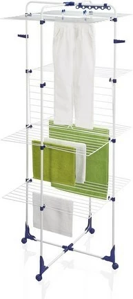 Sušilnik za perilo Leifheit Pegasus Classic Tower 450, 1760 mm, bel/moder