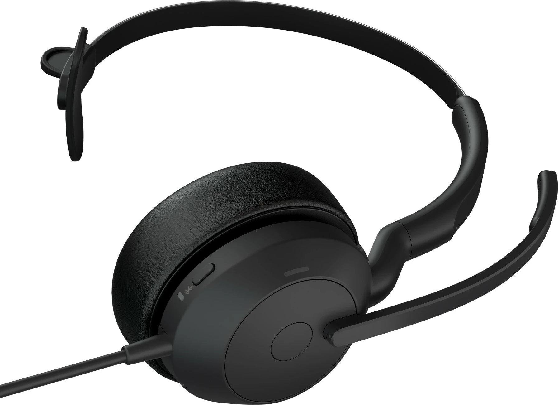 Monauralne slušalke Jabra Evolve2 50, USB-A UC, žične, pisarna/klicni center, 20 - 20000 Hz, 99 g, črne