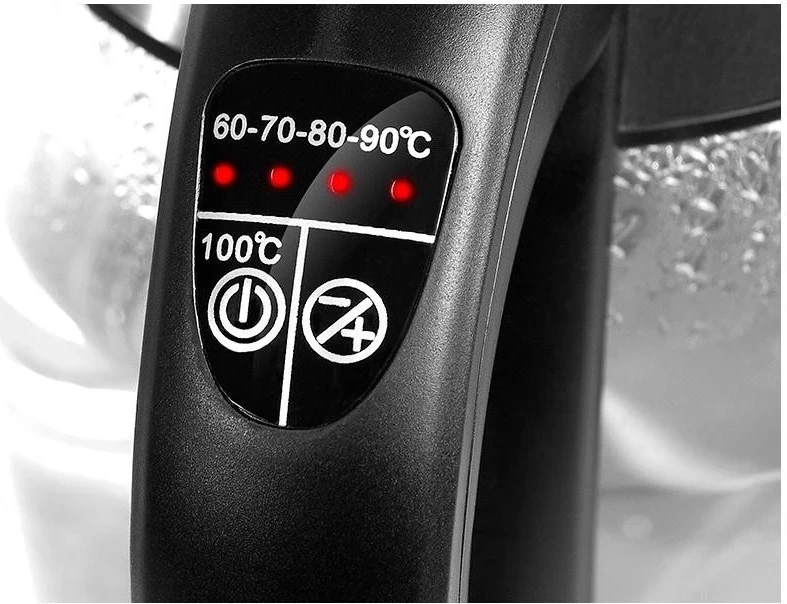 Električni grelnik vode 1,8 L, 2200 W, črno-srebrn Lafe CEG005