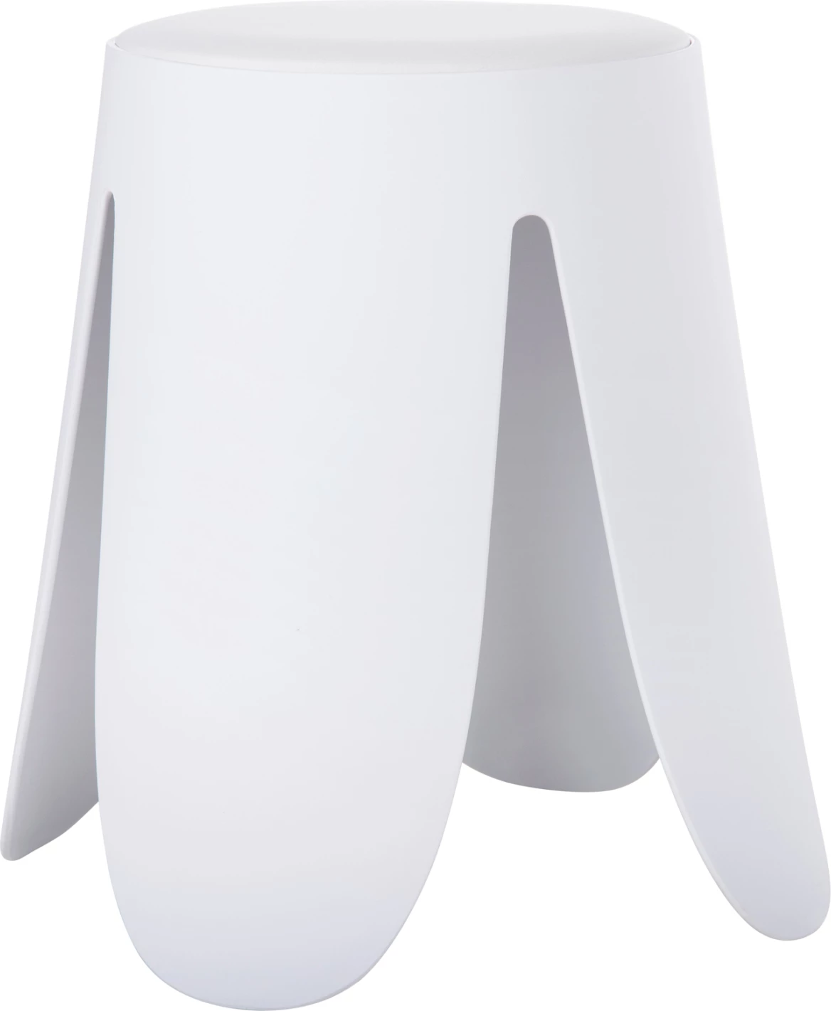 Stolček DENTY FH9619.01 iz polipropilena v beli barvi - PU sedež v beli barvi Φ30x45Hcm