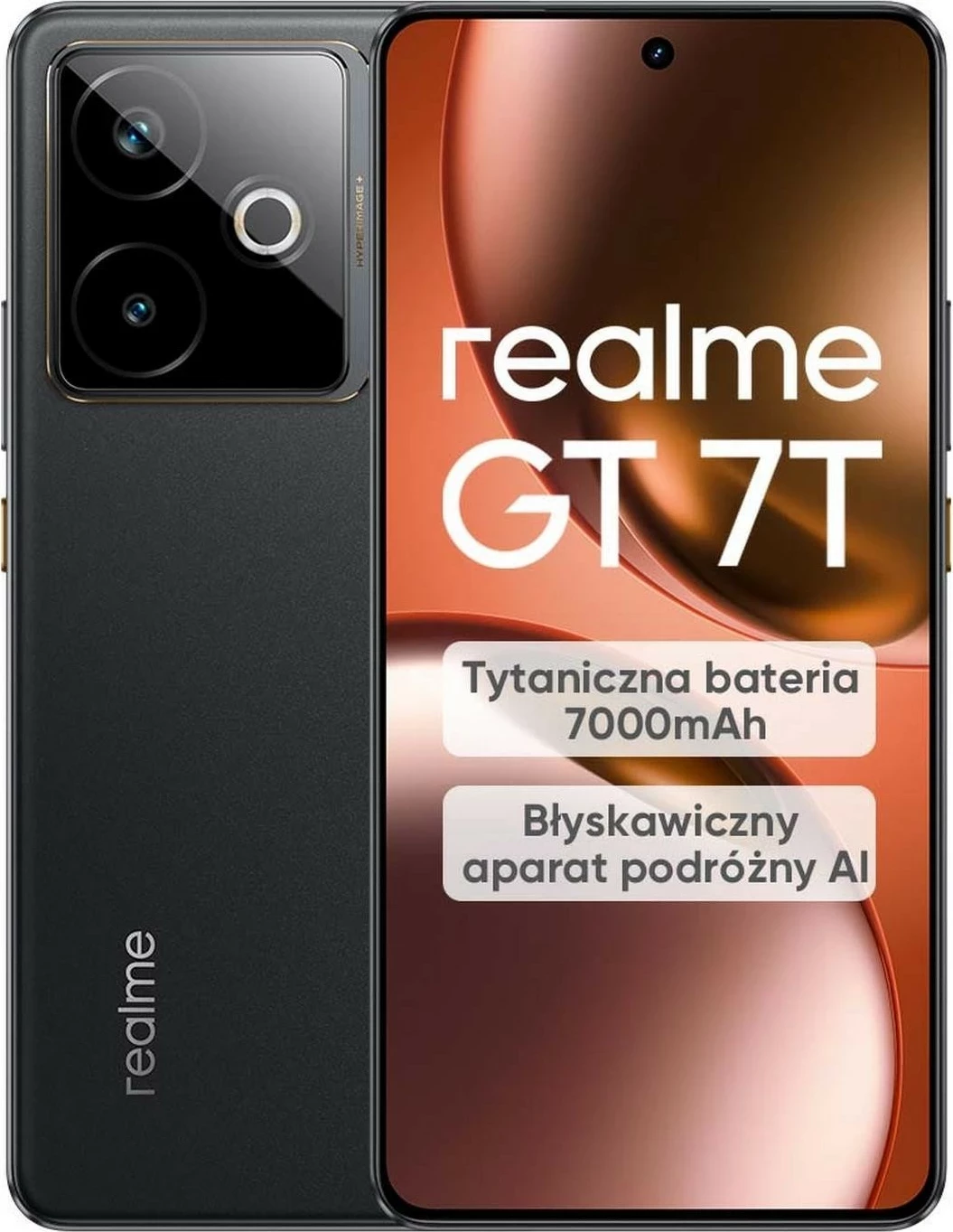 Pametni telefon Realme GT 7T 12/256GB, črn
