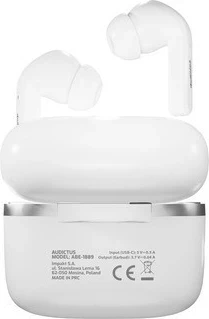 Brezžične slušalke z aktivnim dušenjem šuma Audictus Dopamine ANC TWS, bele