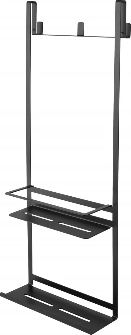 Stenski kopalniški regal deante ADM_N52K, črn, viseč