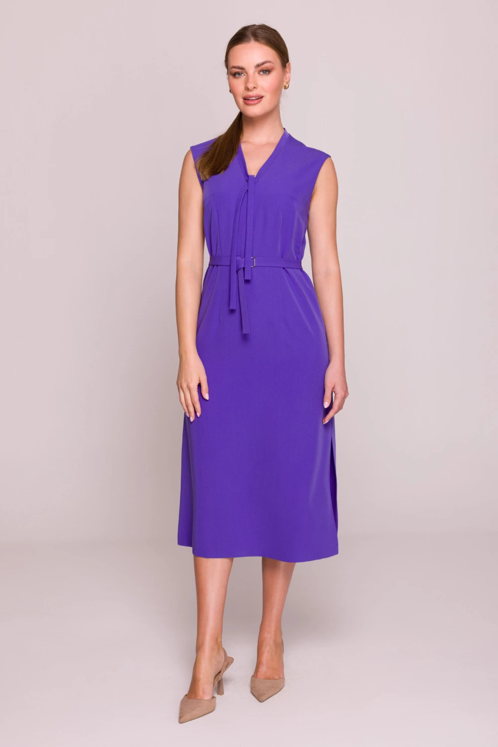 Midi obleka Stylove 214659, vijolična