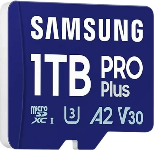 MicroSD kartica Samsung PRO Plus 1 TB z SD-adapterjem, modra