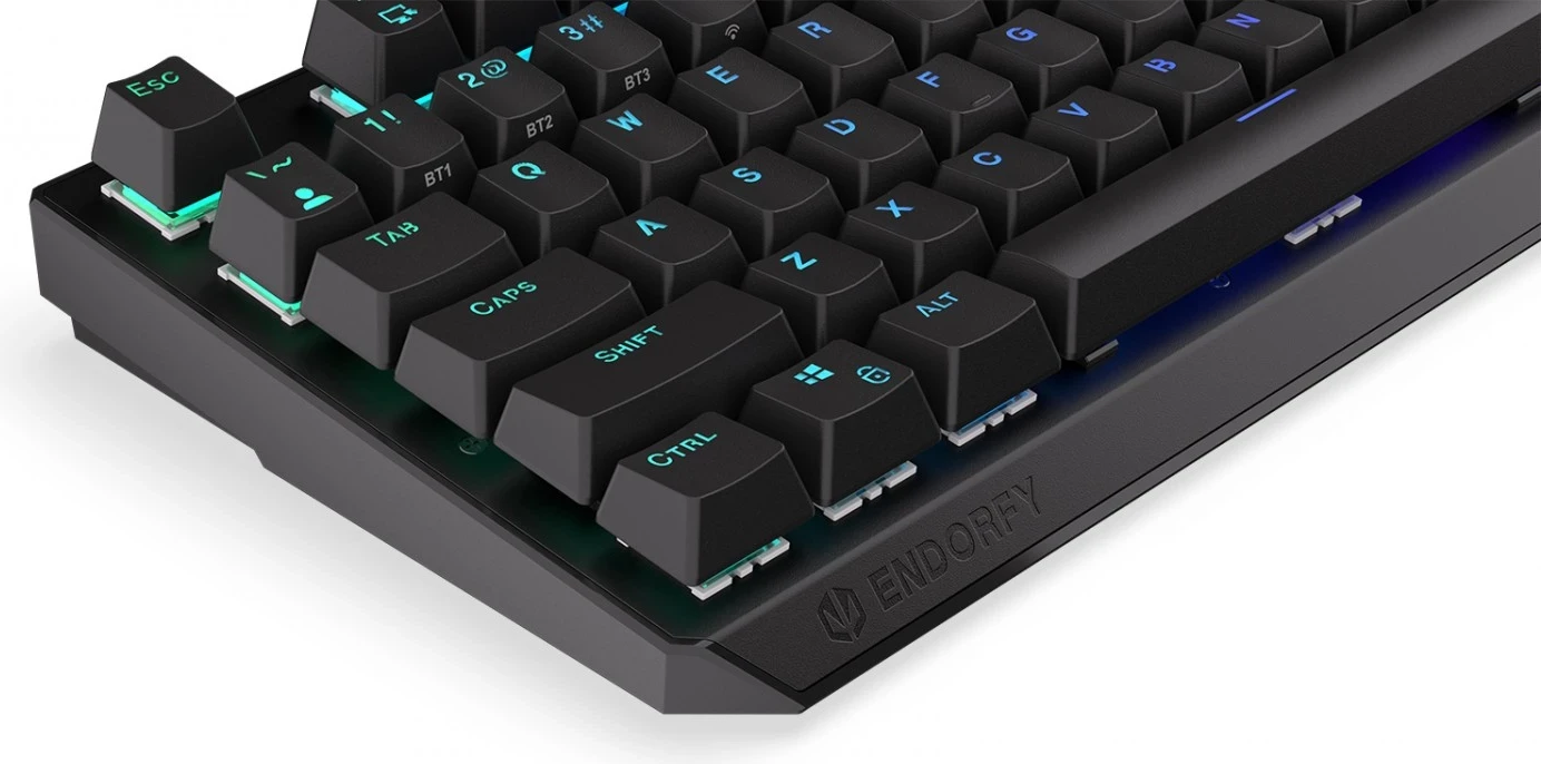 Gaming tipkovnica Endorfy Thock, Wi‑Fi, črna