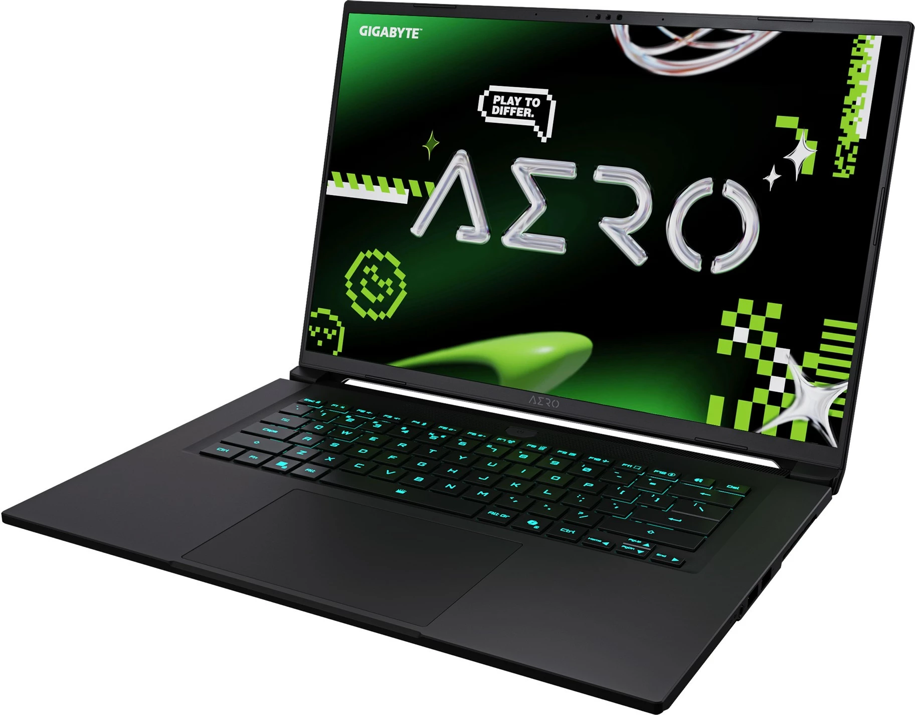 Gaming prenosnik 16" QHD z AMD Ryzen AI, GeForce RTX, 8GB, 1TB SSD, Space Gray - Gigabyte Aero X16