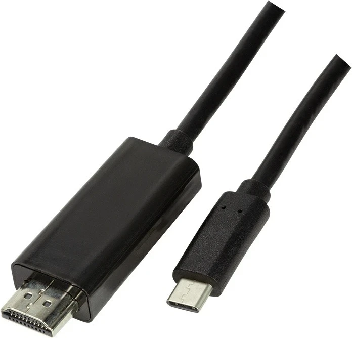 Kablu USB-C na HDMI LogiLink, črn