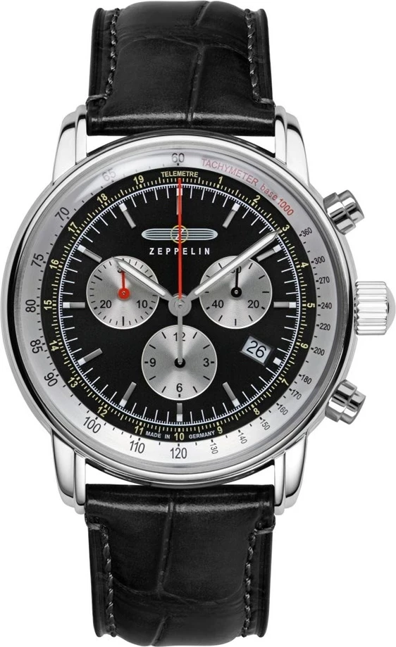 Elegantna ročna ura LZ 14 Marine 8888-2, Zeppelin, quartz, črna