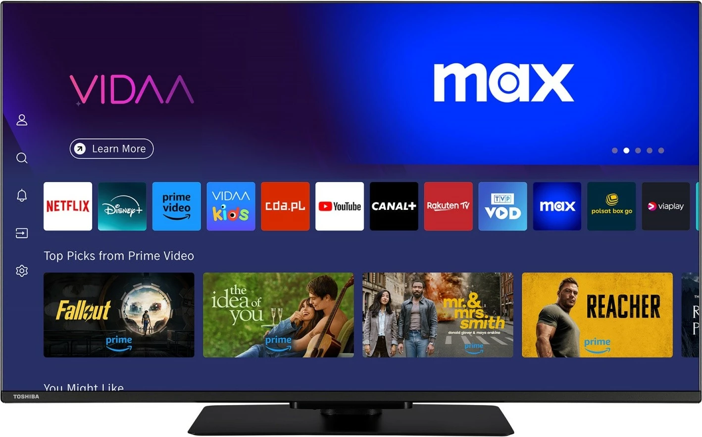 QLED televizor 43 inč Toshiba 43QV3F63DG, Ultra HD/4K, Smart TV, črn