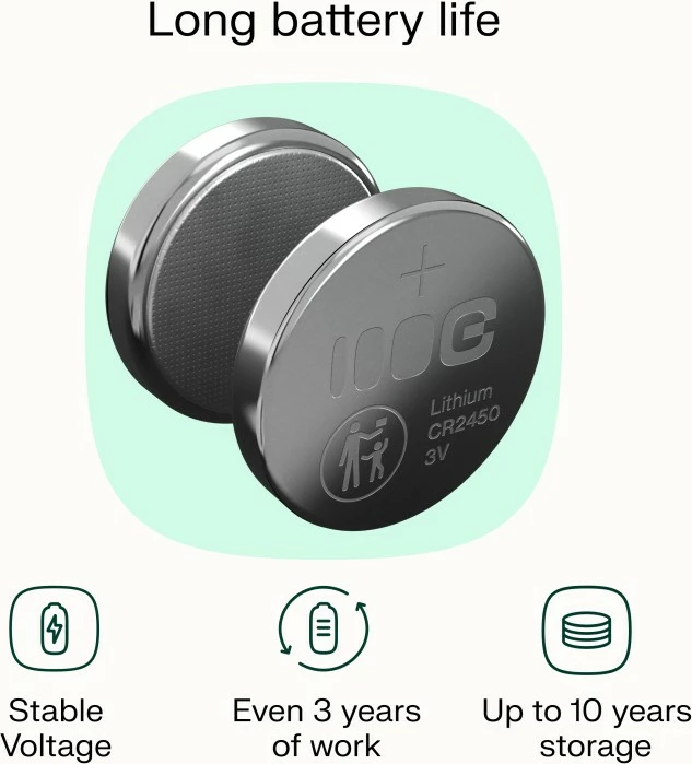 Gumbna baterija Green Cell CR2450, 3 V, 600 mAh, litij, komplet 5 kosov