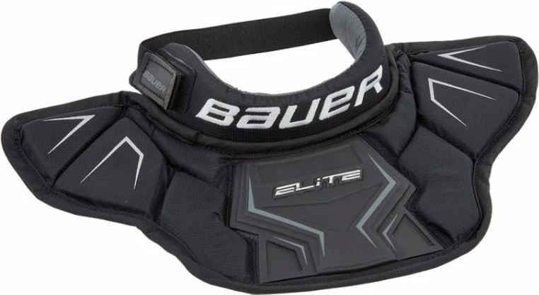 Mrežna zaščita vratu za vratarje Bauer za moške, črna