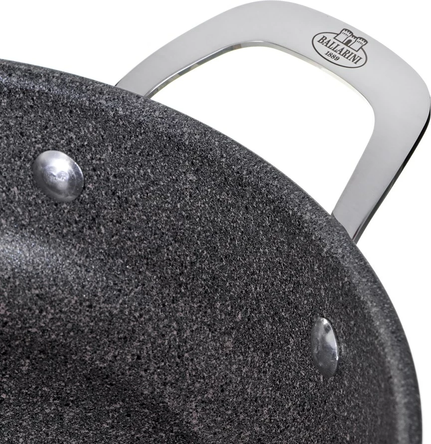 Globoka ponev za indukcijo Ballarini Salina Granitium, 28 cm, siva