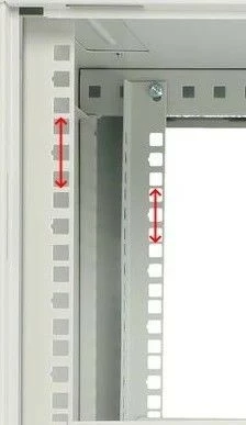 Stensko računalniško ohišje Extralink EX.12974, 12U, 600x450, jeklo, sivo