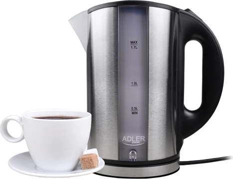 Električni grelnik vode Adler AD 1216, 1,7 L, 1850–2200 W, inox